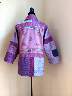 Kantha jacket back