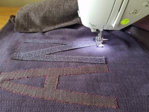 ANY Texture Appliqueing the letters