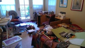 Mess in my sewing room