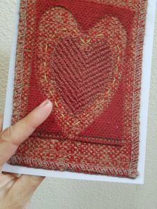 ANY Texture Printed Valentine card