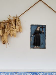Wall decor in Hacienda Cusin