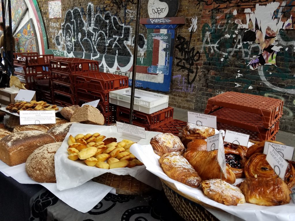 Tempting food at Brick Lane Market