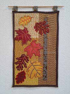 ANY Texture Falling Leaves art quilt