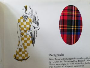 A page from a fabric textbook