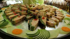 Lunch selection at an all-inclusive buffet