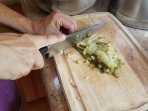 Cut pickles