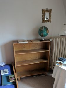 Empty bookcase