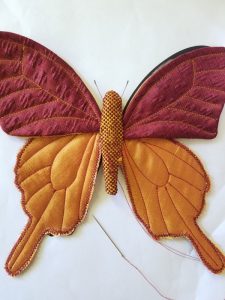 Final butterfly laid on print