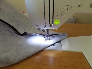 My sewing machine turned back on!