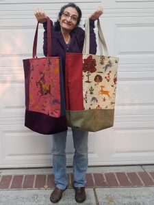 Two oversized totes