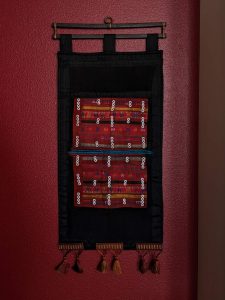Thai Hill Tribe leggings finished wall hanging