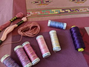 Selecting threads for embroidery