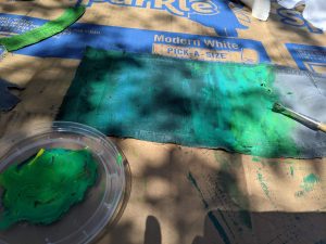 Painting fabric for mixed media art