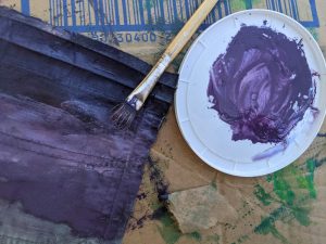 Painting fabric for mixed media art