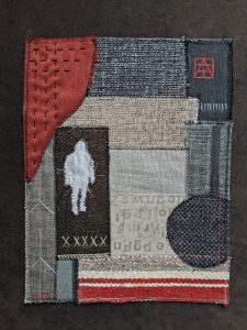 abstract mini quilt