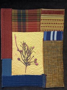 Seaweed art composition quilted