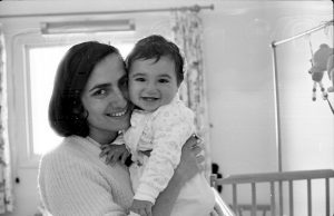 My mother and baby me
