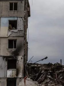 Ruined high-rise