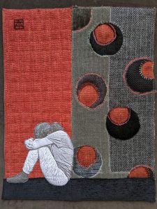 Cut Up art quilt