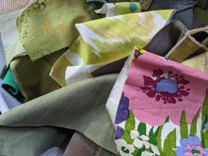 Spring colored scraps