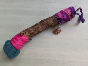 Stick and textile brush