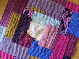 Kawandi quilt in progress