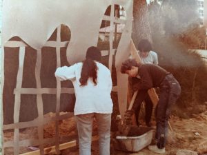 Installing my sculpture