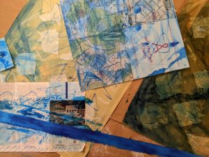 Mark making on paper