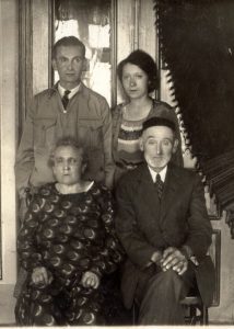 My grandfather Israel Fruchter, his parents and sister