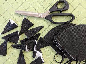 cutting face masks