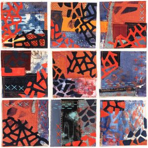 Creative Play Series Nine finished collages