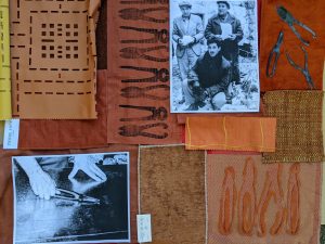 Auditioning fabrics
