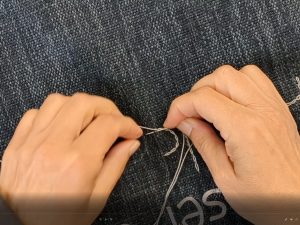 Embroidering names