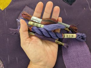 Purple threads