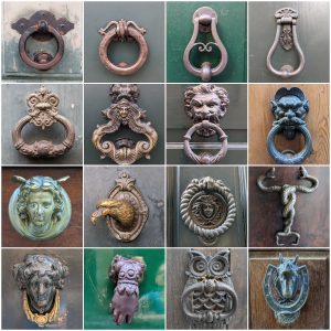 Door knockers in Italy