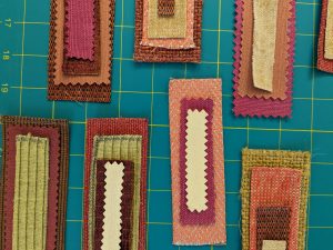 Cut and matched fabric rectangles
