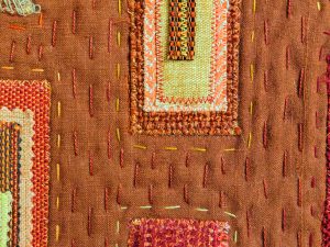 Hand stitched background