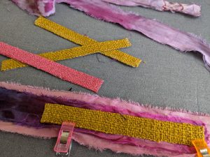 Cut strips of fabric