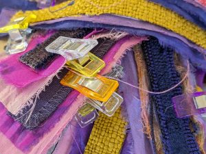 Sewn fabric strips