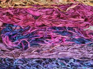Sari silk ribbons