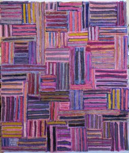 Finished "Cloth Strokes" art quilt