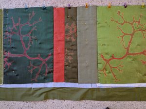 Table runner in progress