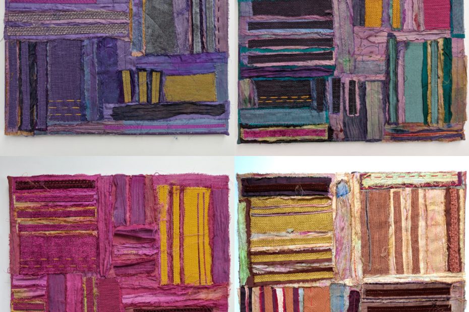 Finished "Contrasts" art quilt series