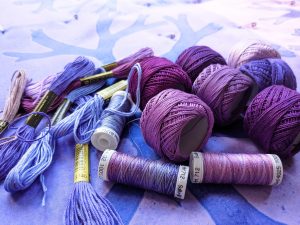 Purple threads