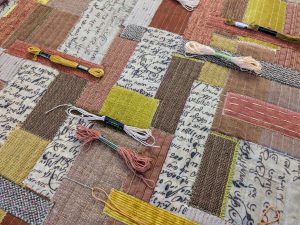 Choosing embroidery threads for Aba's Archive 3