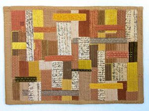 Finished Aba's Archive 3 art quilt