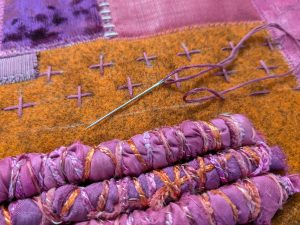 Adding hand stitching