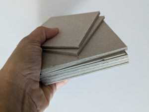 Cardboard squares