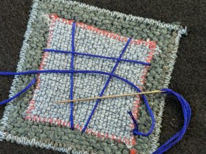 Adding hand stitching