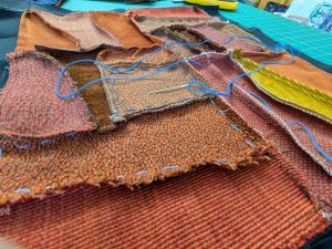 Adding hand stitching